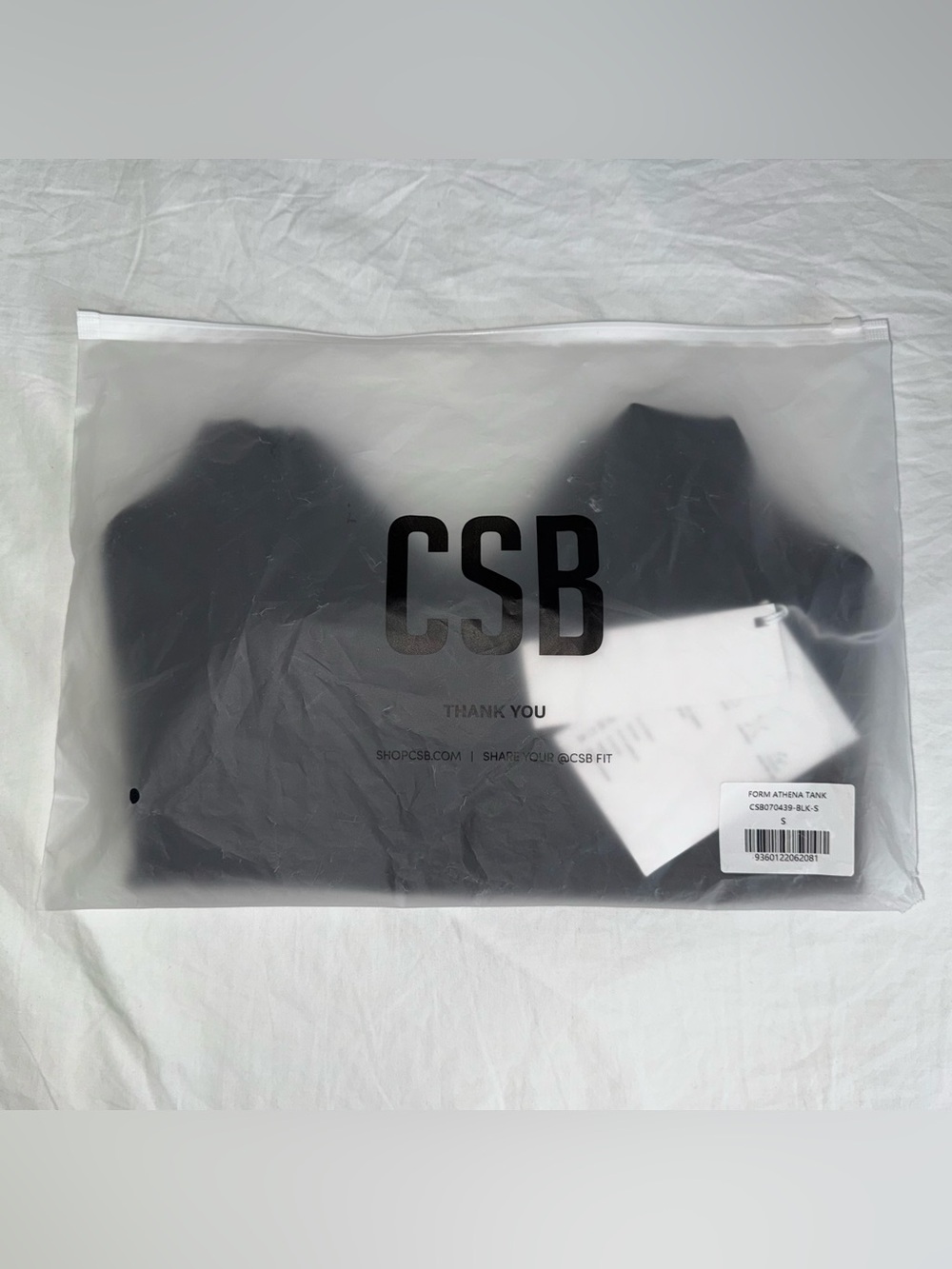 CSB FORM ATHENA TANK IN BLACK - Picture 5 of 12